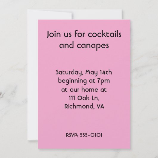 Retro Neonglückliche Stunden-Party Einladung (Rückseite)