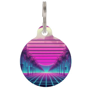 Retro, Neonmoon/Palmen im 80er Haustiermarke