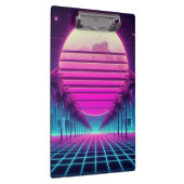 Retro, Neonmoon/Palmen im 80er Klemmbrett (Rechts)