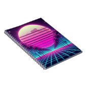 Retro, Neonmoon/Palmen im 80er Notizblock (Rechte Seite)
