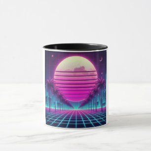 Retro, Neonmoon/Palmen im 80er Tasse