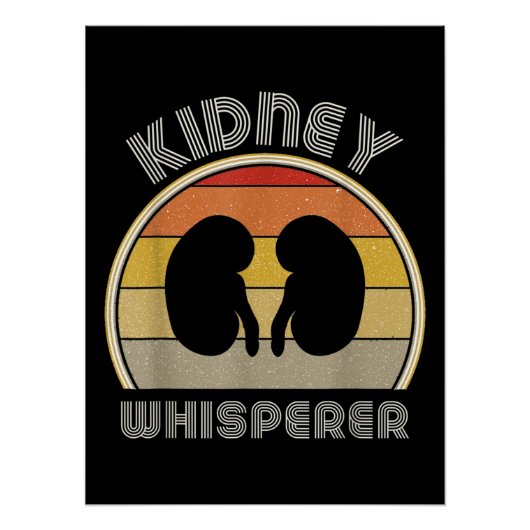 Retro Nephrologie Nurse Poster (Vorderseite)