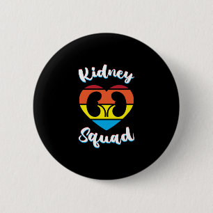 Retro Nephrologie Team Dialysis Nurse Niere Squad Button