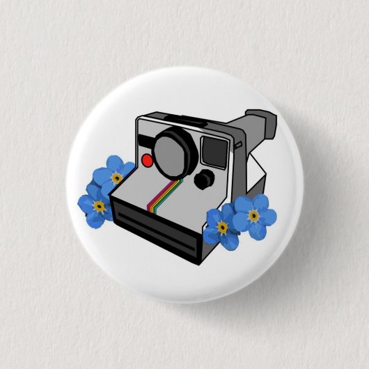 Retro Neunzigerjahre Kamera Button (Vorderseite)