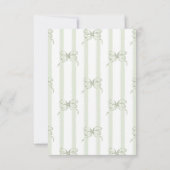 Retro Neutral Bow Cafe Bebe Coffee Baby Shower Dankeskarte (Rückseite)