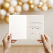 Retro Neutral Bow Cafe Bebe Coffee Baby Shower Dankeskarte