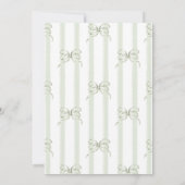 Retro Neutral Bow Cafe Bebe Coffee Baby Shower Einladung (Rückseite)