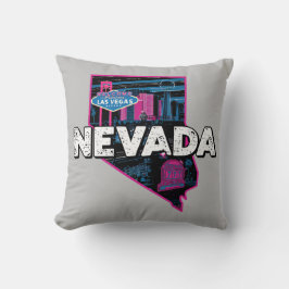 Retro Nevada Silhouette Kissen