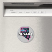 Retro Nevada Silhouette Magnet (In Situ (Geschirrspüler))