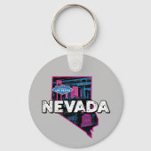 Retro Nevada Silhouette Schlüsselanhänger (Vorderseite)
