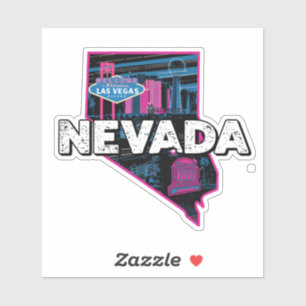 Retro Nevada Staat Car Sticker