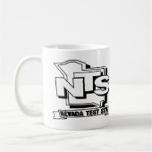 Retro Nevada Test Site Design Kaffeetasse (Links)