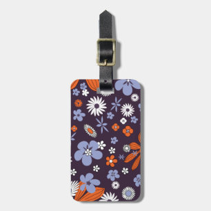 Retro New Design Floral Indie Blume Zeichnend Aest Gepäckanhänger