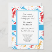 Retro New England Lobster Bake Party Einladung (Vorderseite)