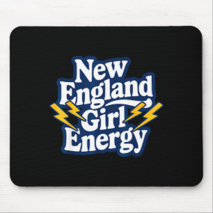 Retro New England Mädchen Energie Rückblick stolz  Mousepad
