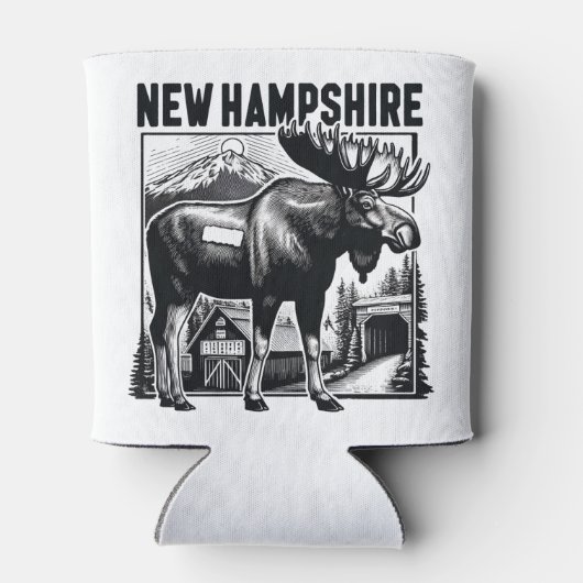 Retro New Hampshire Dosenkühler (Rückseite)
