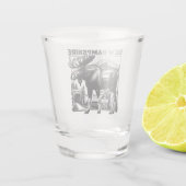 Retro New Hampshire Schnapsglas (Rückseite)
