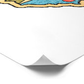 Retro New Jersey Cape May Atlantic City Souvenir Poster (Ecke)