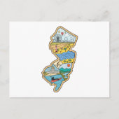 Retro New Jersey Cape May Atlantic City Souvenir Postkarte (Vorderseite)