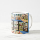 Retro New Jersey Postcard Kaffeetasse (VorderseiteRechts)