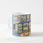 Retro New Jersey Postcard Kaffeetasse (Vorderseite Links)