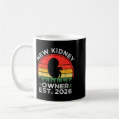 Retro New Kidney Owner Est. 2026 Kidney Transplant Kaffeetasse (Links)