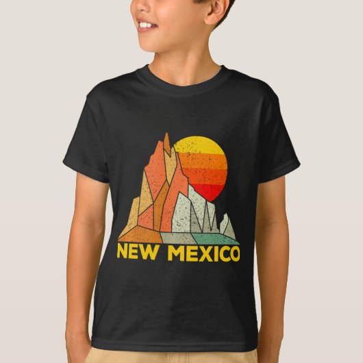 Retro New Mexico Gift For People From New Mexico L T-Shirt (Vorderseite)