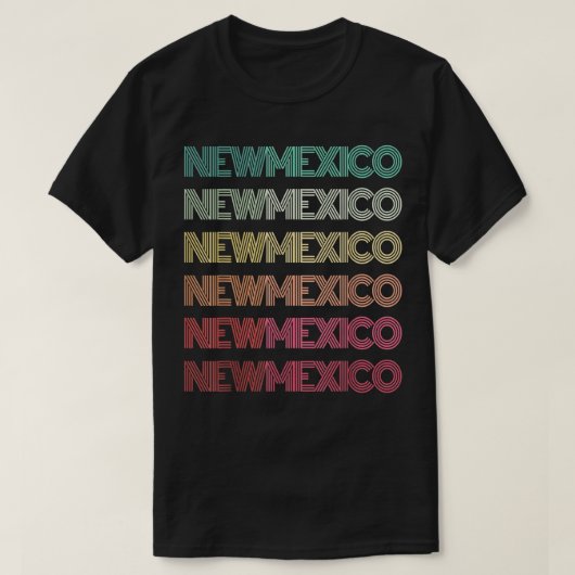 Retro NEW MEXICO Zuhause Staat Roots Albuquerque F T-Shirt (Design vorne)