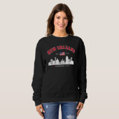 Retro New Orleans City Skyline Sweatshirt (Vorne ganz)