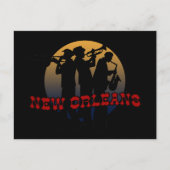 Retro New Orleans Jazz Postkarte (Vorderseite)