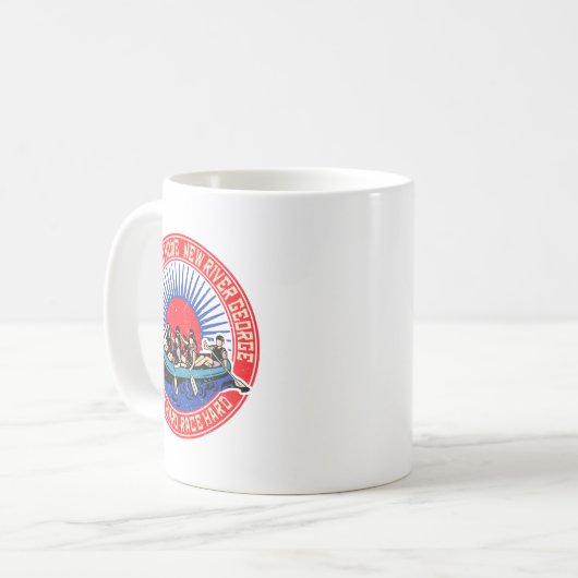 Retro New River George Rafting _1 Kaffeetasse (Vorderseite Links)