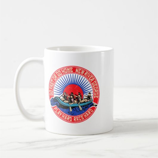Retro New River George Rafting _1 Kaffeetasse (Links)
