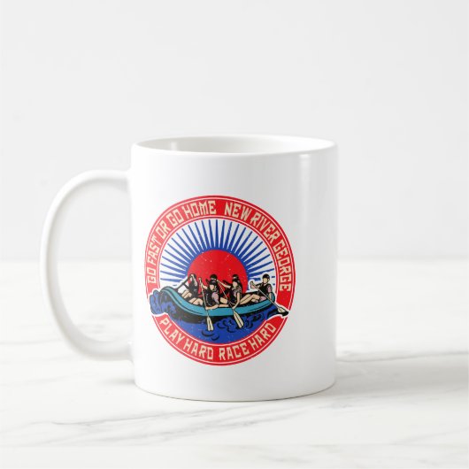 Retro New River George Rafting Kaffeetasse (Links)