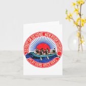 Retro New River George Rafting Karte (Gelbe Blume)