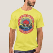 Retro New River George Rafting T-Shirt (Vorderseite)