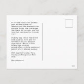 Retro New Year Chee Foto Postkarte (Rückseite)