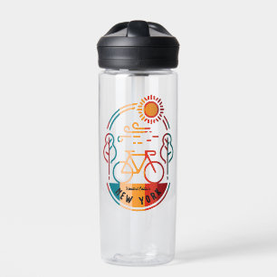 Retro New York Bike Trail Trinkflasche