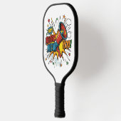 Retro New You: Minimalist Geometric Revival Pickleball Schläger (Links)