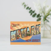 Retro Newark NJ Postcard Postkarte (Stehend Vorderseite)