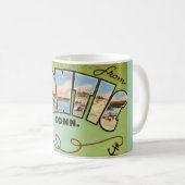 Retro Niantic Conn Postcard Tasse (VorderseiteRechts)