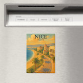 Retro Nice Frankreich Côte d'Azur Magnet (In Situ (Geschirrspüler))