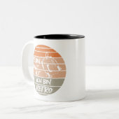 retro nicht alt, kassenttenplayer zweifarbige tasse (Vorderseite Links)