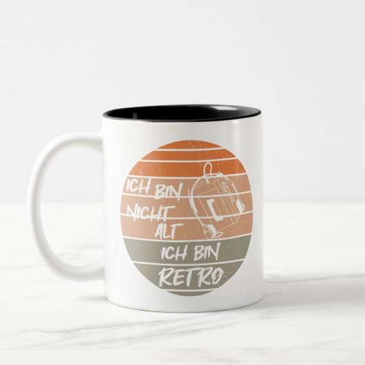retro nicht alt, kassenttenplayer zweifarbige tasse (Links)
