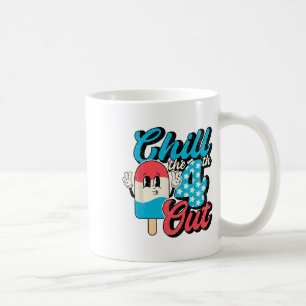 Retro Niedlich 4. Juli Eiscreme Kill 4. Kaffeetasse