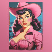 Retro Niedlich Cowgirl Seidenpapier