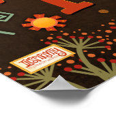 Retro Niedlich Genießen Sie die kleinen Dinge Insp Poster (Ecke)