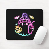 Retro Niedlich Ghost Kaffee Drink Spooky Halloween Mousepad (Mit Mouse)