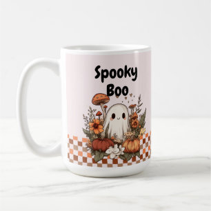 Retro Niedlich Ghost Mushroom-Cottagecore Hallowee Kaffeetasse