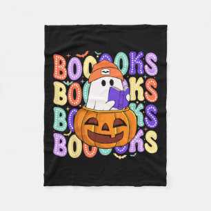 Retro Niedlich Ghost Teacher Halloween Librarian R Fleecedecke
