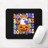 Retro Niedlich Ghost Teacher Halloween Librarian R Mousepad (Mit Mouse)